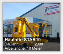 Haulotte STAR10 Baujahr: 	      2008 Arbeitshhe: 10 Meter