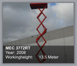 MEC 3772RT Year: 	2008 Workingheight: 	13,5 Meter