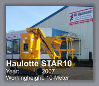Haulotte STAR10 Year: 	           2007 Workingheight: 10 Meter