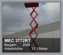 MEC 3772RT Baujahr: 	2008 Arbeitshhe: 	13,5 Meter