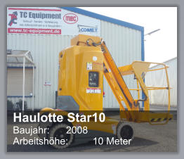 Haulotte Star10  Baujahr: 	2008 Arbeitshhe: 	10 Meter