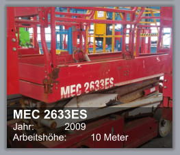 MEC 2633ES Jahr:   	2009 Arbeitshhe:	10 Meter